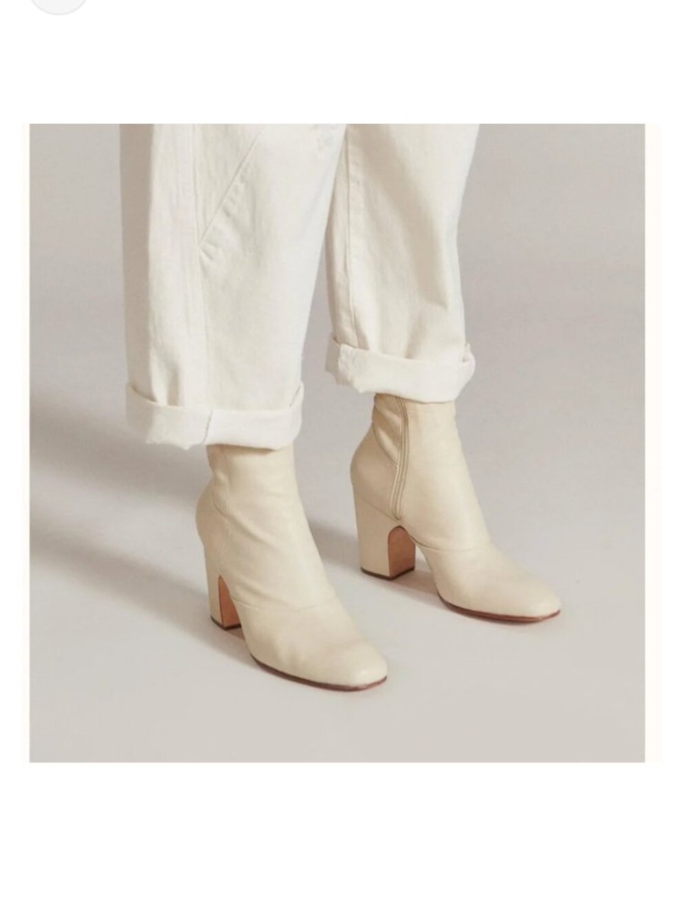 Rachel Comey Cream Leather Boots